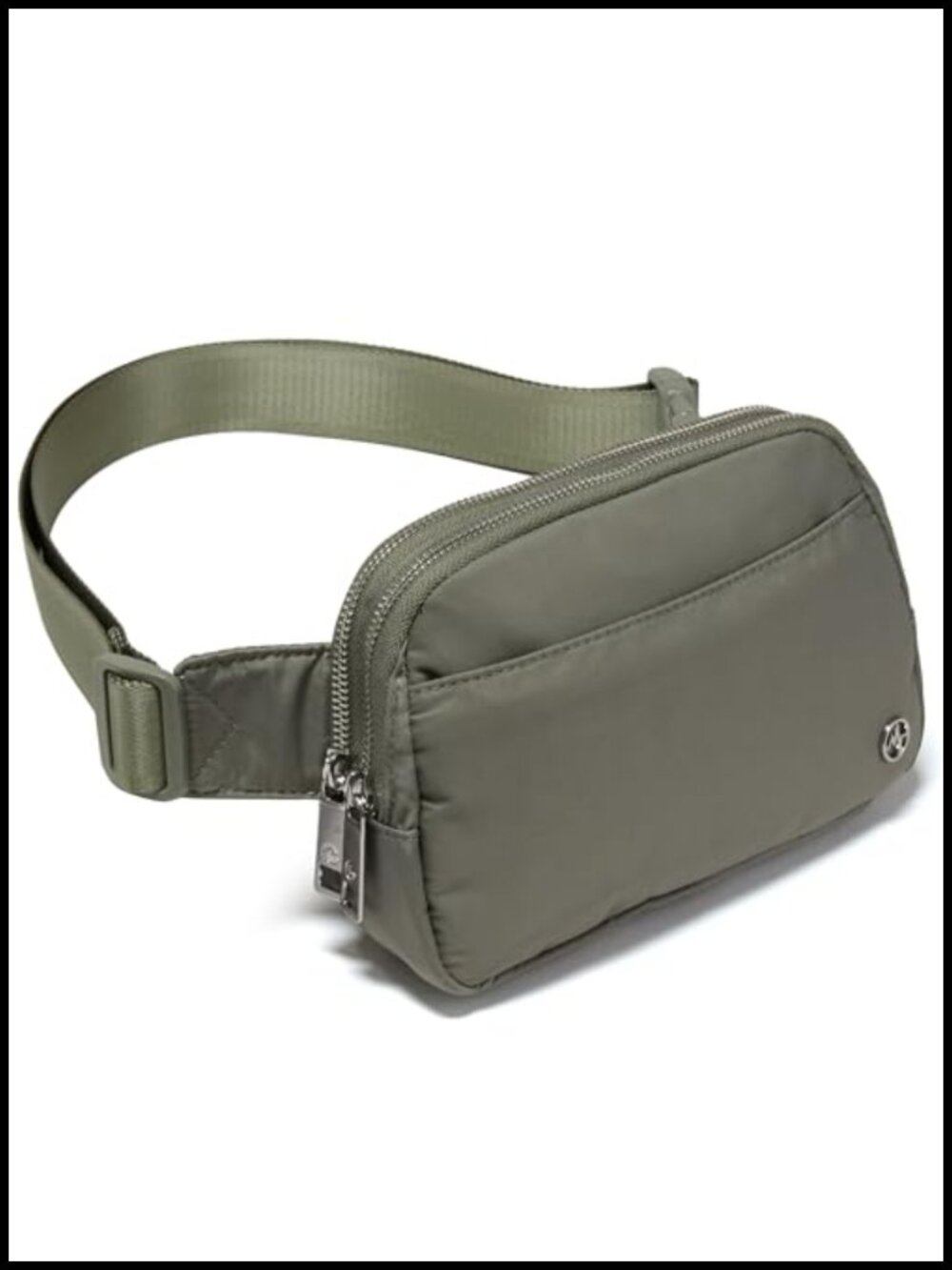 Nylon Fanny Pack Belt Bag 5 Zipper Pockets Adjustable Water Repellent